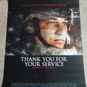 THANK YOU FOR YOUR SERVICE - MOVIE POSTER WITH MILES TELLER